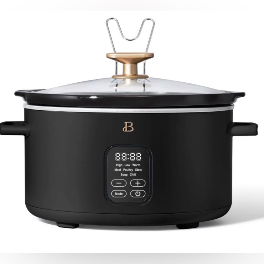 NWT Beautiful 6 Qt Programmable Slow Cooker | Color- Black Sesame.